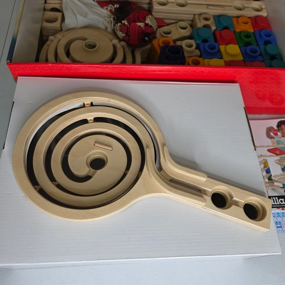 Hape Quadrilla Vertigo Marble Run Kids 134 Pieces Multicolor Wooden STEM E6009